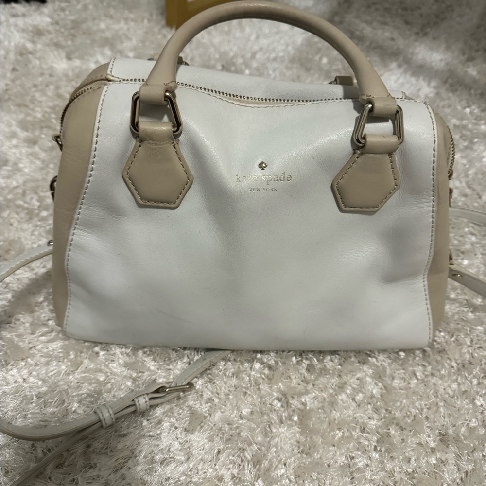 Kate Spade New York Catherine Street Pippa Satchel handbag in Cream